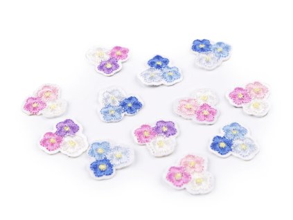 Nažehlovačka květy (Balení 10 ks, Varianta 1 růžová sv.)