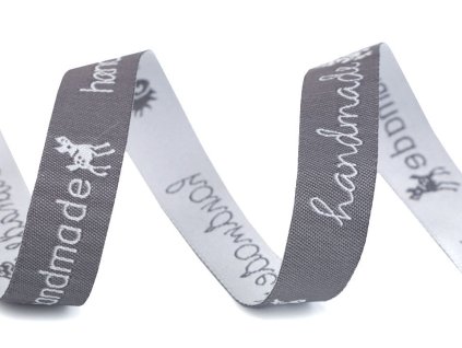 Vzorovka handmade šíře 16 mm (Balení 9 m, Varianta 1 šedo-bílá)