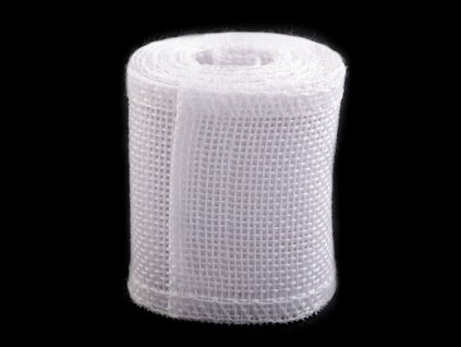 Stuha imitace juty šíře 50 mm (Balení 1 ks, Varianta 4 (210) červená tmavá)