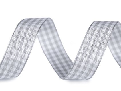 Károvaná stuha šíře 15 mm (Balení 3 m, Varianta 1 červená)