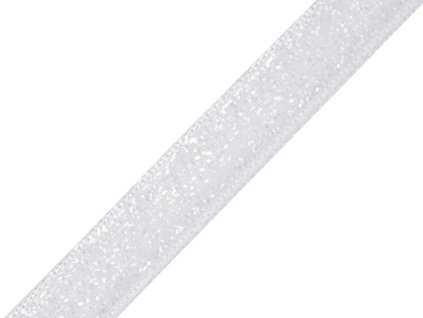 Sametová lurexová stuha šíře 10 mm (Balení 1 m, Varianta 2 stříbrná)