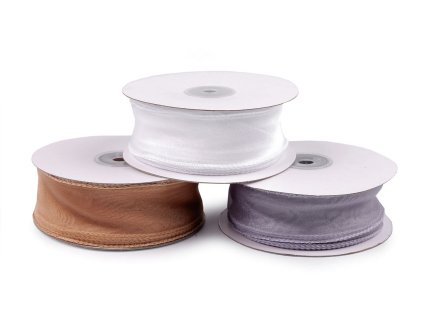 Organzová stuha s perleťovým leskem šíře 40 mm (Balení 1 m, Varianta 2 zlatá)