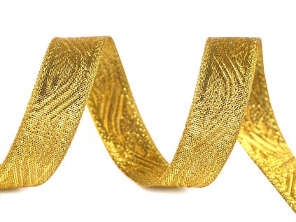 Stuha s lurexem šíře 20 mm (Balení 18 m, Varianta zlatá)