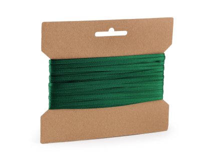 Atlasová stuha oboulící šíře 3 mm (Balení 25 m, Varianta 1 bílá)