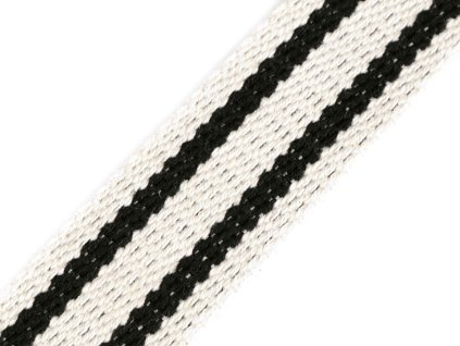 Bavlněný oboustranný popruh šíře 38 mm (Balení 1 m, Varianta 3 režná světlá)