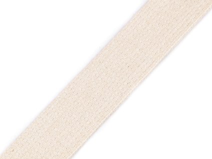 Bavlněný popruh šíře 25 mm (Balení 25 m, Varianta REZ00 režná světlá)