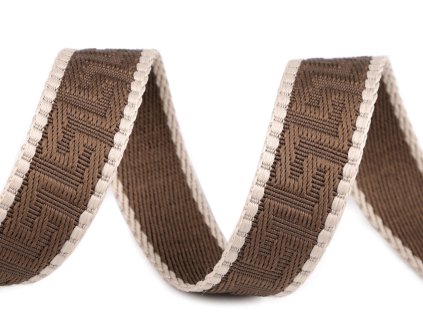 Popruh šíře 25 mm (Balení 1 m, Varianta 1 béžová světlá béžová)