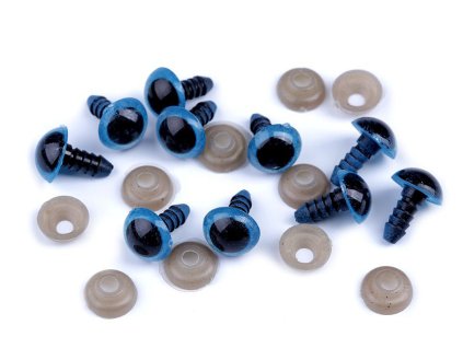 Oči s pojistkou Ø10 mm (Balení 10 sada, Varianta 2 hnědá)