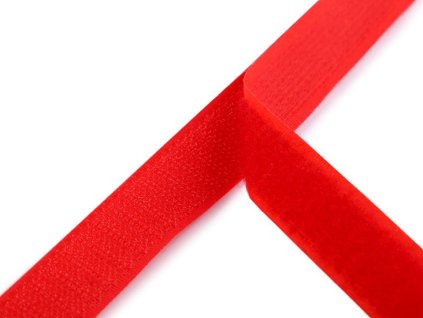 Suchý zip háček + plyš šíře 20 mm (Balení 25 m, Varianta (171) červená jahoda)