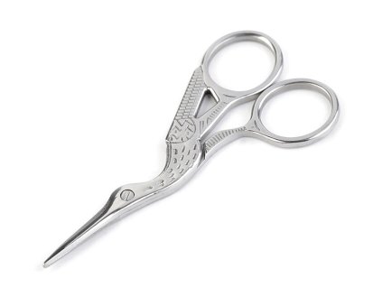 Nůžky vyšívací čáp délka 9 cm (Balení 1 ks, Varianta 1 nikl)