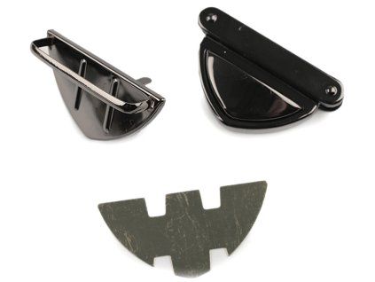 Sada zapínání na tašku 52x35 mm (Balení 1 sada, Varianta 1 nikl)