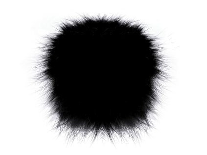 Kožešinová bambule s poutkem Ø6 cm (Balení 1 ks, Varianta 1 bílá)