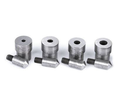 Piston na vysekávání děr pro průchodky Ø5; 7; 8; 10 mm (Balení 1 sada, Varianta 1 (Ø5 mm) nikl)