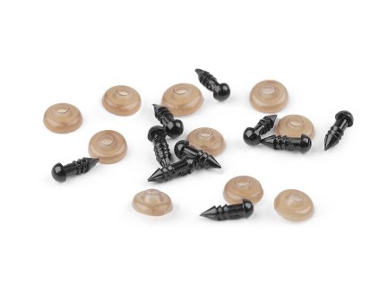 Oči s pojistkou Ø5 mm (Balení 50 sada, Varianta černá)