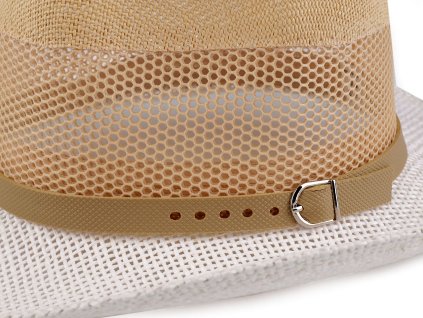 Pánský letní klobouk / slamák (Balení 1 ks, Varianta 1 bílá přírodní béžová světlá)