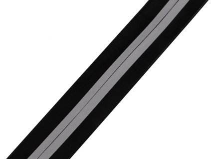 Zip spirálový voděodolný No 7 metráž reflexní (Balení 1 m, Varianta černá)