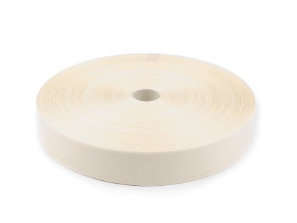 Bavlněná stuha / plátnovka šíře 30 mm (Balení 1 m, Varianta 1 bílá)