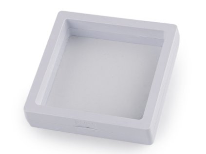 Krabička s průhlednou fólií k vystavení zboží a dárkovému balení 9x9 cm (Balení 1 ks, Varianta 1 bílá)