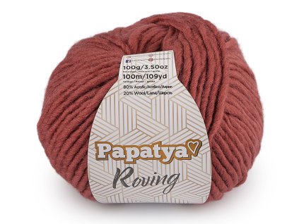 Pletací příze Papatya Roving 100 g (Balení 1 ks, Varianta 3 (01) skořicová)