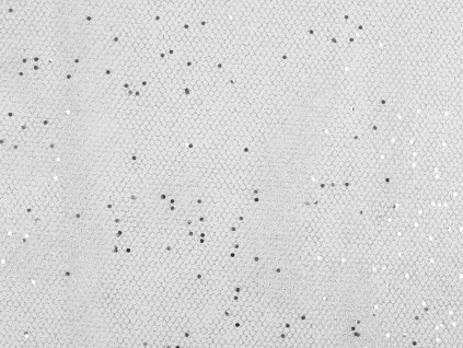 Tyl tuhý s glitry (Balení 1 m, Varianta 1 stříbrná)