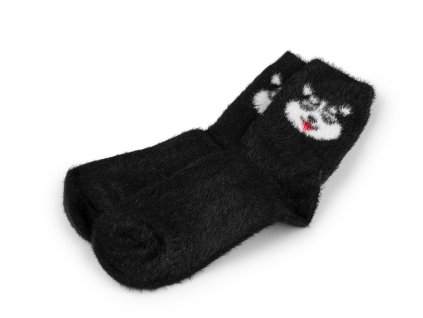 Dětské ponožky teplé pes (Balení 1 pár, Varianta 4 modrá jemná)