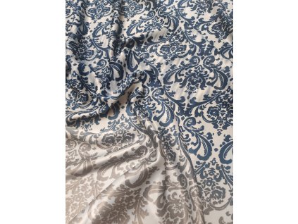 Umělé hedvábí / Silky sbatrakt oboustranná bordura DOPRODEJ 1 m