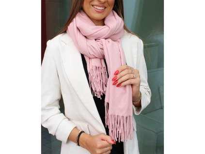 Šátek / šála s třásněmi 70x180 cm (Balení 1 ks, Varianta 2 béžová velbloudí)