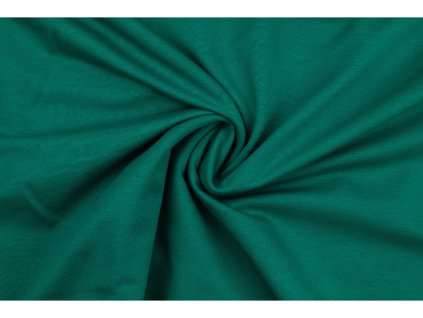 Teplákovina elastická smaragd 2. jakost 240 g