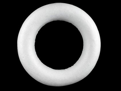 Věnec Ø29 cm polystyren seříznutý (Balení 1 ks, Varianta bílá)