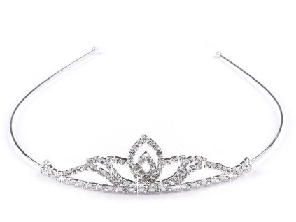 Štrasová čelenka / korunka do vlasů (Balení 1 ks, Varianta 6 crystal)