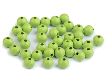 Dřevěné korálky Ø8 mm (Balení 20 g, Varianta 12 modrá azuro)