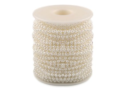 Perlový řetěz Ø3 mm (Balení 25 m, Varianta 1 Off White)