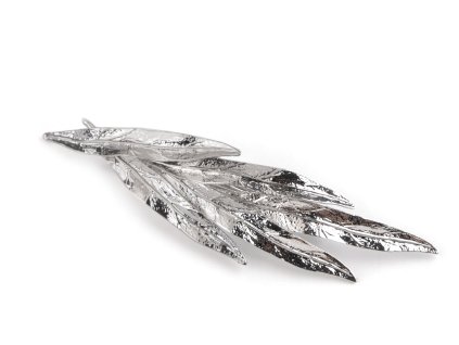 Francouzská spona do vlasů listy (Balení 1 ks, Varianta 3 šedá ocelová)