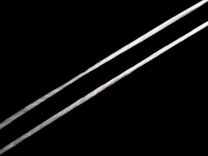 Pruženka / gumička plochá šíře 1 mm (Balení 1 ks, Varianta 1 bílá)