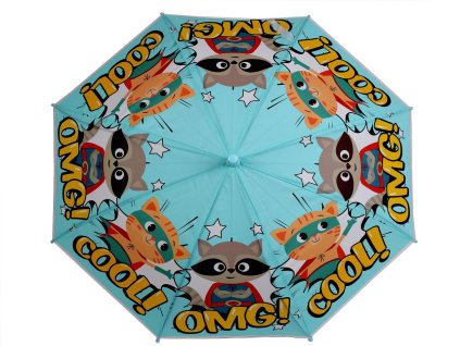 Chlapecký vystřelovací deštník (Balení 1 ks, Varianta 1 modrá azurová mýval)