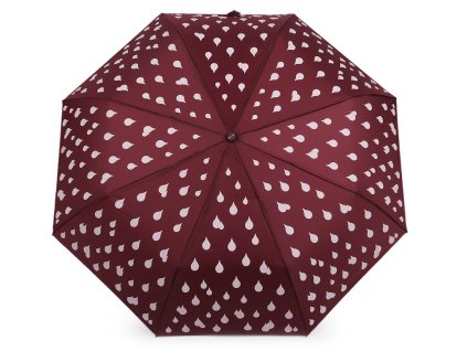 Dámský skládací vystřelovací deštník kapky kouzelný (Balení 1 ks, Varianta 2 modrá tmavá)