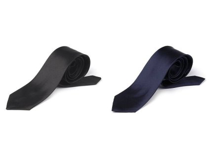 Saténová kravata (Balení 1 ks, Varianta 3 (8x150 cm) modrá pařížská)