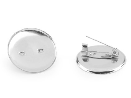 Brožový můstek Ø25 mm (Balení 10 ks, Varianta platina)