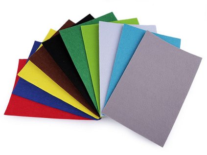 Látková dekorativní plsť / filc 20x30 cm (Balení 2 ks, Varianta 3 bílá perlová)