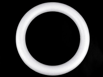 Věnec Ø35 cm polystyren (Balení 1 ks, Varianta bílá)