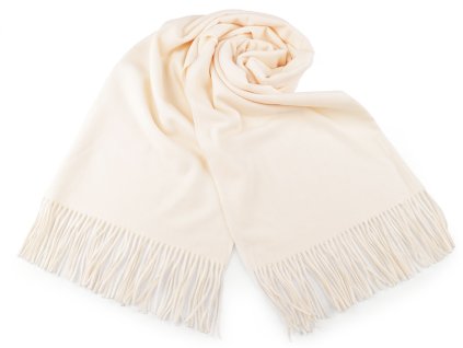 Šála / pléd s třásněmi 65x190 cm (Balení 1 ks, Varianta 5 modrá jemná)