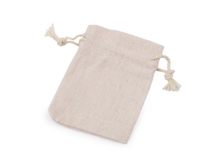 Dárkový pytlík 7x9 cm lněný (Balení 50 ks, Varianta 1 režná světlá)