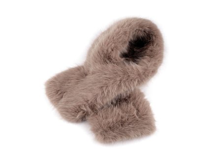 Kožešinová šála na provlečení 18x98 cm (Balení 1 ks, Varianta 2 černá)