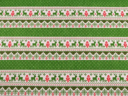 Dekorační vánoční metráž, hrubší (Balení 1 m, Varianta 2 zelená sv.)