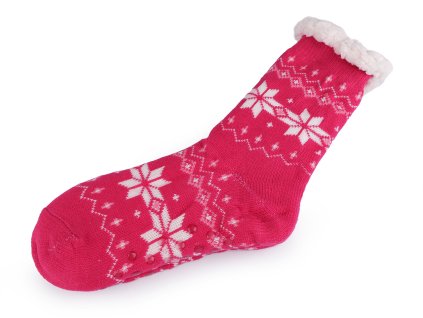 Pánské ponožky zimní s kožíškem a protiskluzem Emi Ross (Balení 1 pár, Varianta 13 (vel.  39-42) šedá)