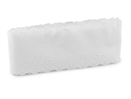 Bavlněná madeira - štykování šíře 10 cm (Balení 13.5 m, Varianta 1 bílá)