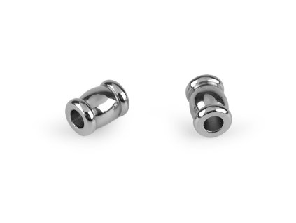 Korálky mezidíly z nerezové oceli 5x7 mm (Balení 10 ks, Varianta platina)