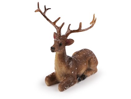 Jelen k dekoraci věnců a vánočních vazeb (Balení 1 ks, Varianta 1 bílá přírodní)
