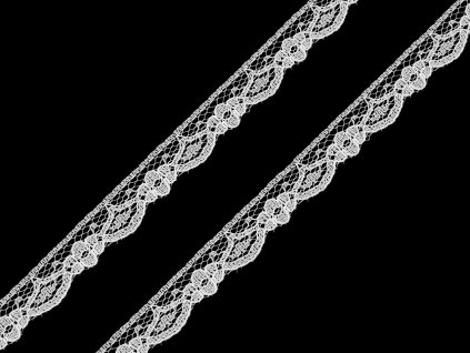 Silonová krajka šíře 14 mm (Balení 50.4 m, Varianta 2 (14 mm) bílá)