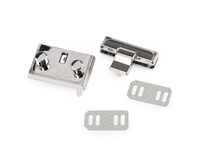 Sada zapínání na tašku 34x36 mm (Balení 1 sada, Varianta 1 nikl)